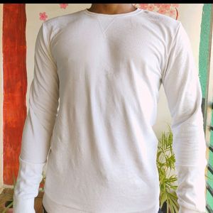 Unisex Zudio Plain White Sweatshirt