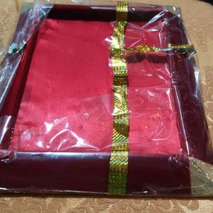 Red Satin Velvet Tray