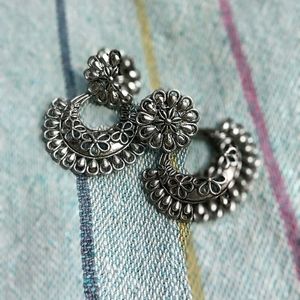 Silver Oxidised Earrings