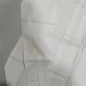 Party Wear Shirt Cream Colour