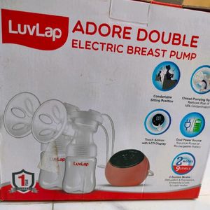 LuvLap Double Electric Breast Pump With Rechargeab