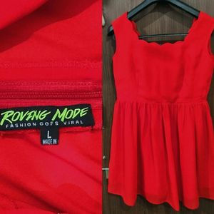 Red Roving Mode Mini Dress