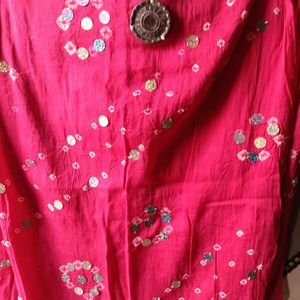 Pink Bandhni Dupatta