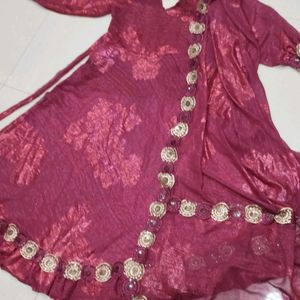 Georgette Gown With Dupatta