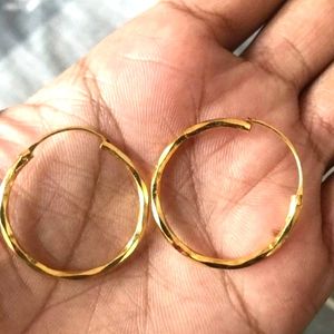 Gold Bali earrings for women