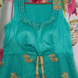 Sea Green Ethnic Dress