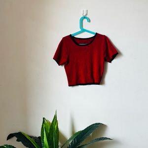 Red Crop Top