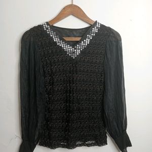 Black Casual Top (Girl' s)