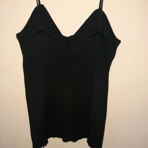 Black V Neck Top