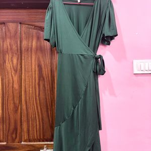 Green Wrap Dress