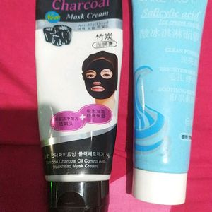 Bamboo Charcol Peel off Mask AndSalicylic Acid Gel