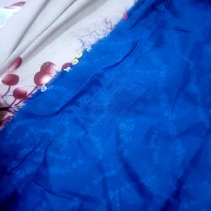 Blue Bandhni Long Gown