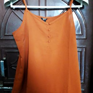 Roadster Brown Noodle Strap Top