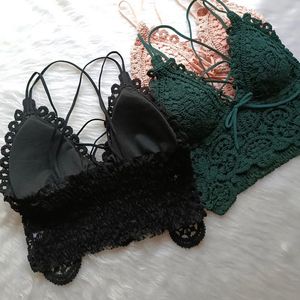 macrame weaving design crochet crop top