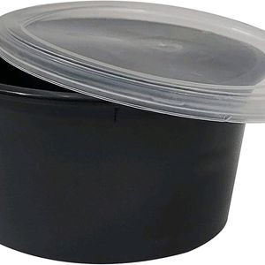 Reusable Plastic Round Food Container (Pack Of 20)