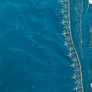 Sea Green Colour Saree