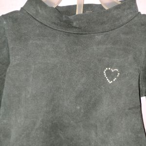 Turtle Neck T Shirt For Baby Girl