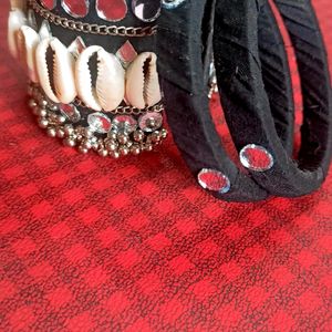 Garba Dance Special Handmade Fabric  Bangles