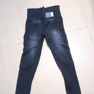 Navy Blue And Black Jeans