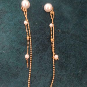 Pearl Golden Earrings