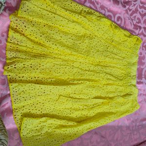 Yello Mini Skirt