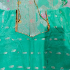 Cotton Linen Banarasi Saree