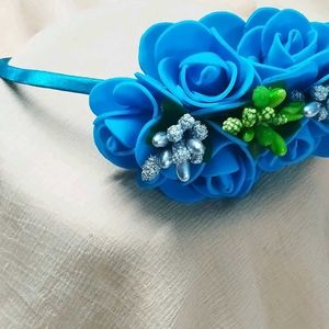 Floral Sky Blue Hairband