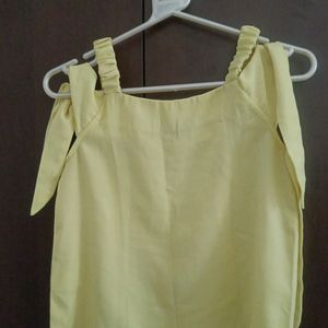 Forever Glam Yellow Party Wear Top