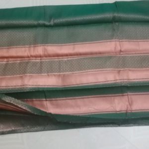 New Copper Border Banarasi Silk Saree