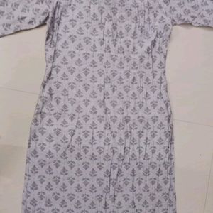 Poly cotton Grey kurti