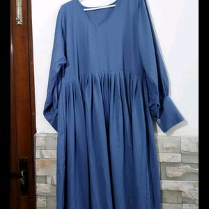 Ice Blue Aesthetic Abaya, Modest Dress