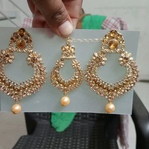 Fancy Earrings And Mangtika