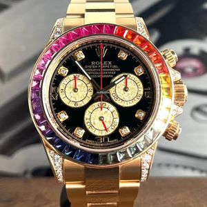 Rolex Daytona Rainbow 18Kt. Gold