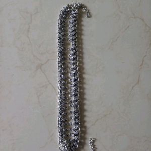 1 Day Offer😍Silver Oxidised Anklet For Women's