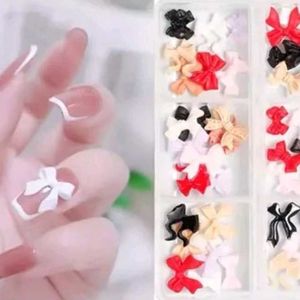 3D Bow Nail Art 🎁