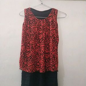 Rose Print Top