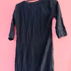 Kurti Black Colour