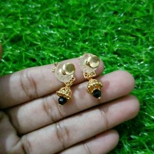 1gram Gold Earrings 6 Months Warranty