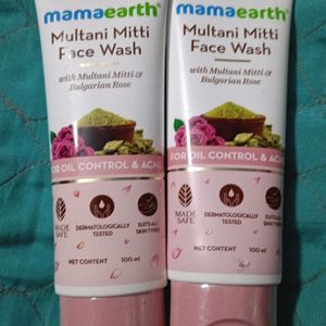 Combo Of 2 Mamaearth Multani Mitti Face Wash