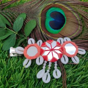 Handmade Real Mirror Hair Clip