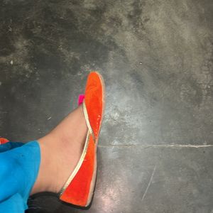 Velvet Orange Jutti