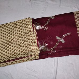 Embroidered Saree