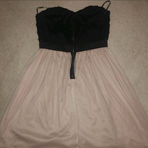 Forever 21 Sexy Black & Beige Tube Dress