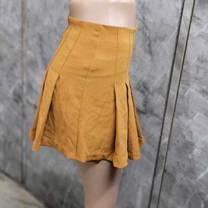 Mustard Yellow Tennis Skirt