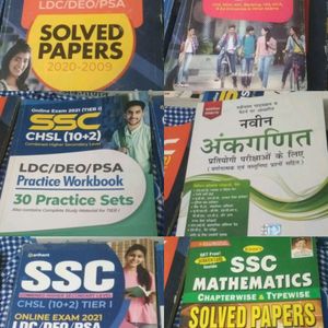 Set Of 6 Competitive Exam Books