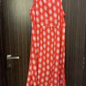 Printed A-line Dress kurti