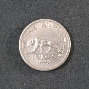 Original 1 Rupee Coin of 1947