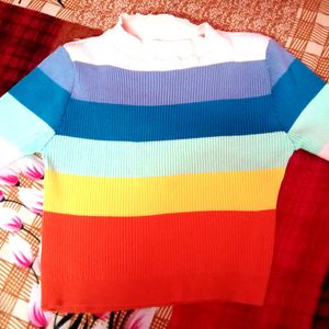 Rainbow Crop Top