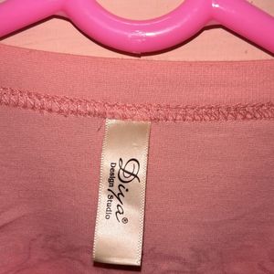 Boxy pink crop top