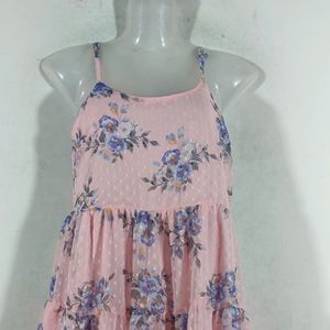 Pink Floral Dres